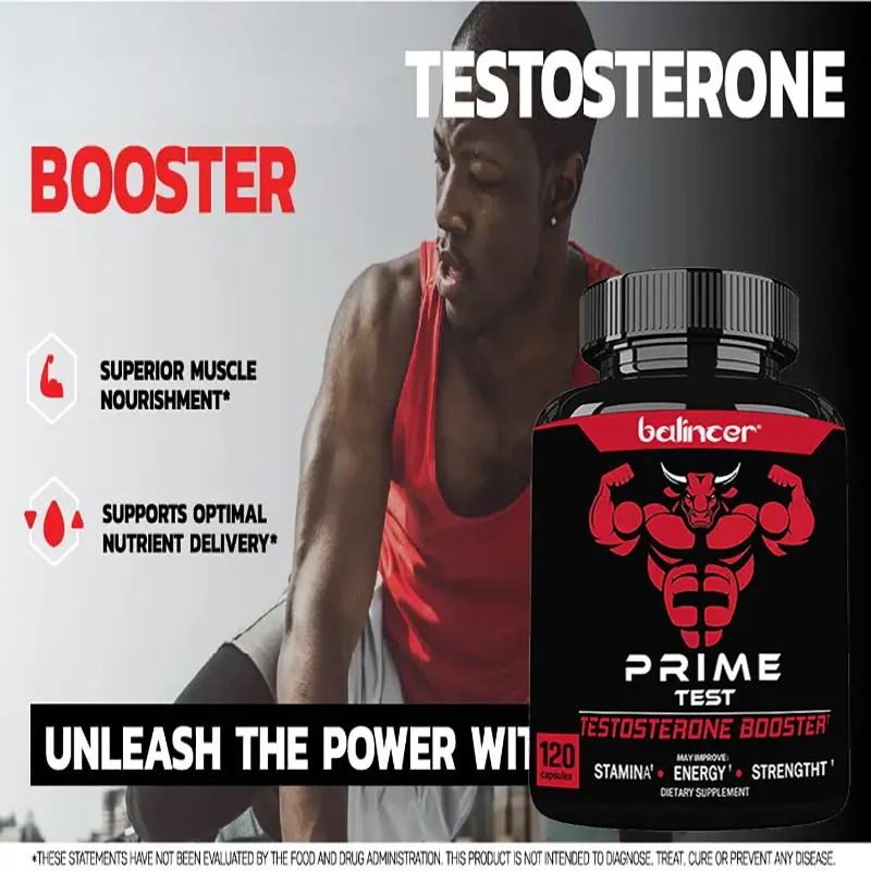 Testosterona Booster Constrói massa muscular magra, Níveis de Energia, Resistência, Imunidade Reenche o Fluxo Sanguíneo, Saúde Masculina