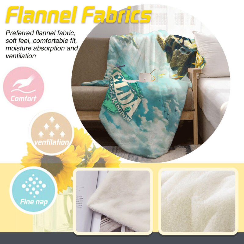 Hot Game Zeldas Legended Comfortable Blanket Fluffy Soft Bedroom Decor Sofa Blankets Comforter Home and Decoration