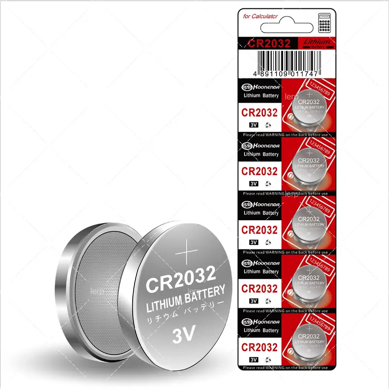 Batería de celda de moneda CR2032, dispositivo antirrobo de Control remoto para coche, electrónica
