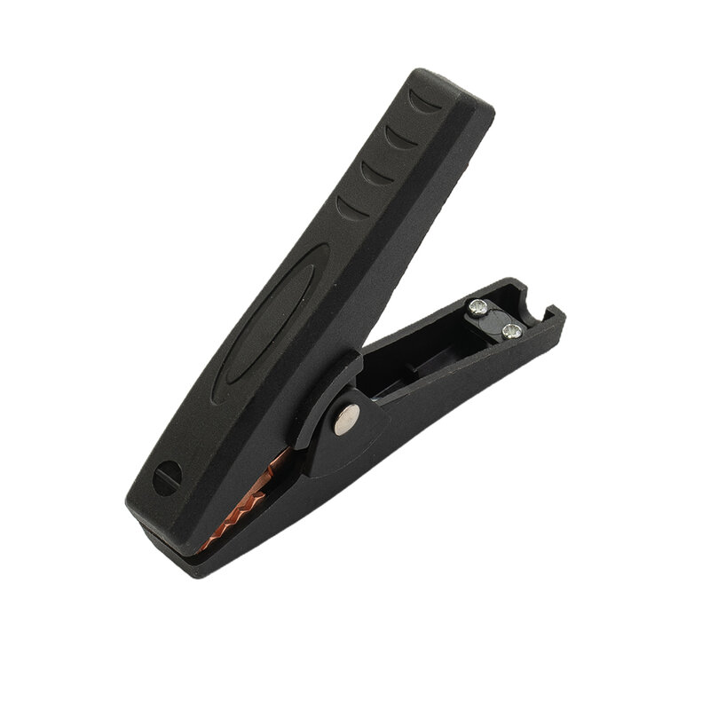 Clip a coccodrillo isolate da 2 pezzi 100A 90mm clip per batteria per auto nere e rosse clip per connettori per cavi con sonda di prova con impugnatura in plastica