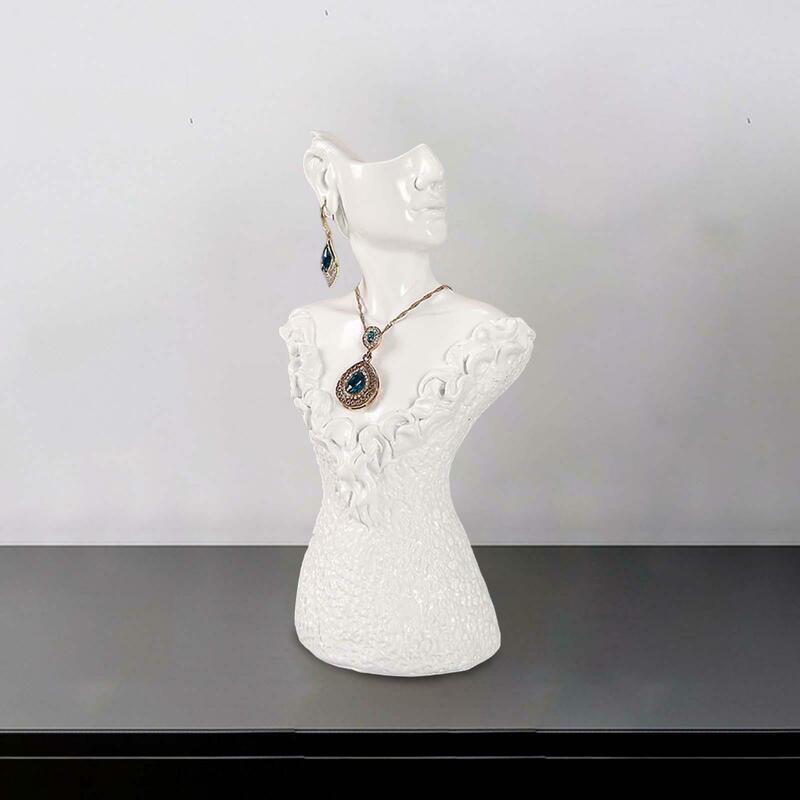 Necklace Earring Display Stand Jewelry Display Bust for Earring Home Women
