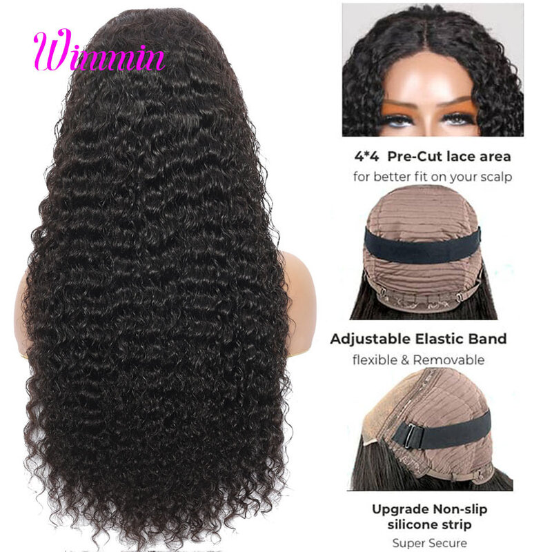 13x6 HD Lace Frontal Wigs Deep Wave Glueless Wig 13x4 Frontal Wig 5x5 Lace Closure Wig 13x6 HD Lace Front Human Hair Wig Wimmin