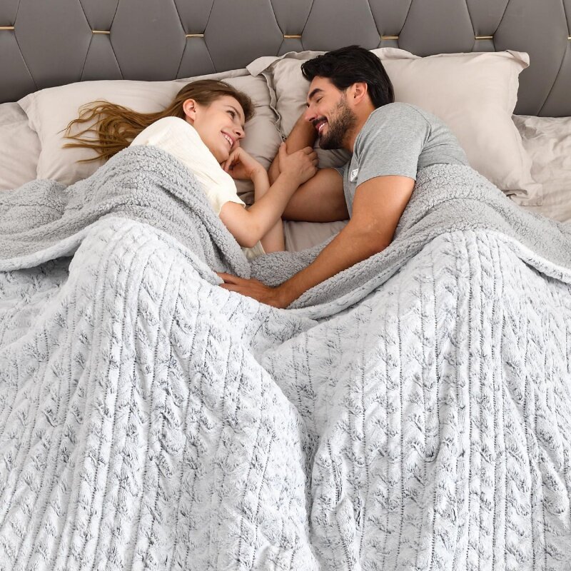 電気毛布,2つのコントローラー,加熱毛布,暖かい,柔らかい毛皮,10レベル