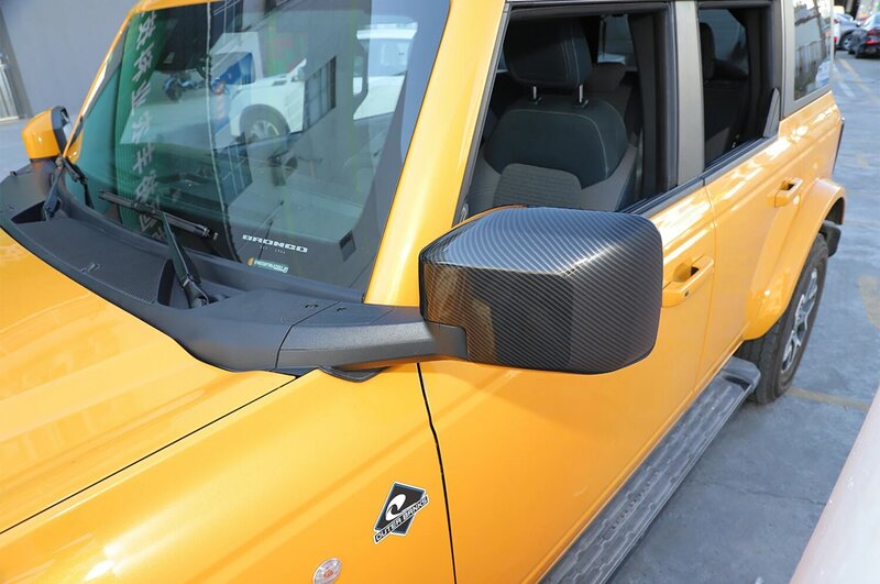 Carcasa decorativa para espejo retrovisor de coche, marco de pegatinas, accesorios exteriores, ABS, para Ford Bronco 2021, 2022, 2023, 2024