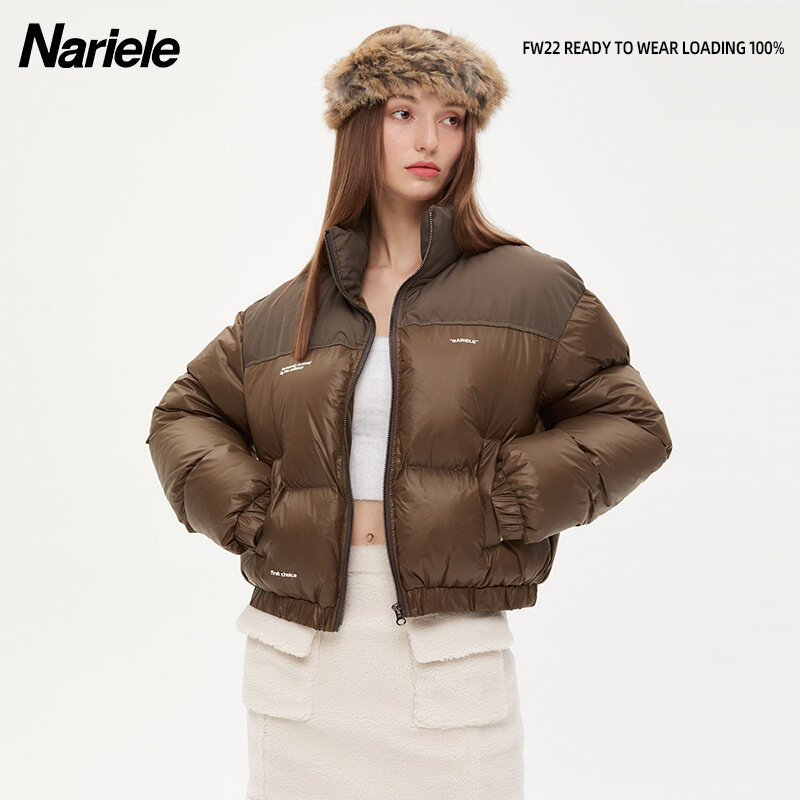 女性の冬のジャケット,綿パッド入り,幅の広い裏地付き
