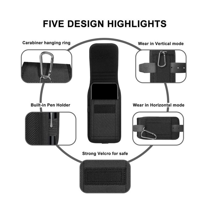 Compact Cellphone Case Organizer, saco de telefone Molle, apto para correr, escalada, caminhadas, XXL, 2 pcs