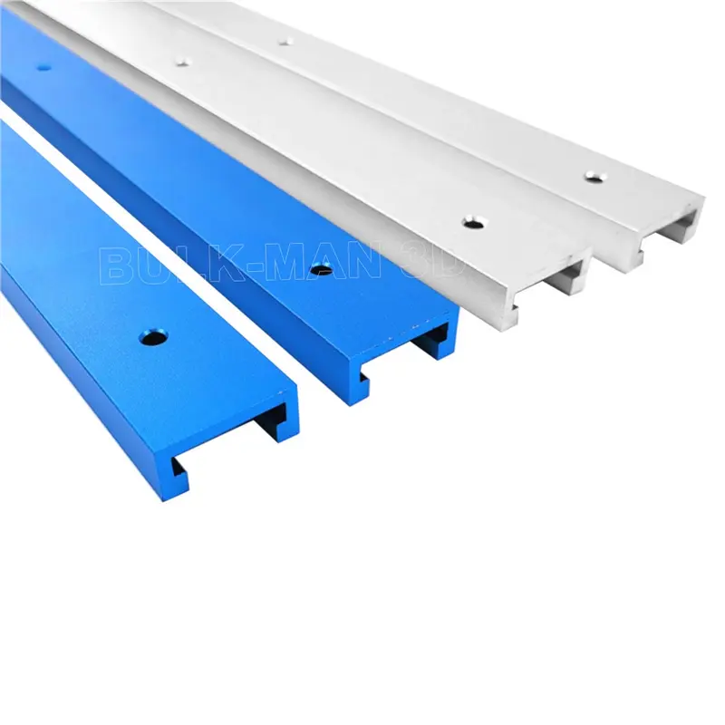 BulkMan 3D stop Aluminium t-track Slot Rail do drukarki 3D routera CNC, 100-1220mm T track aluminium do obróbki drewna dostosuj
