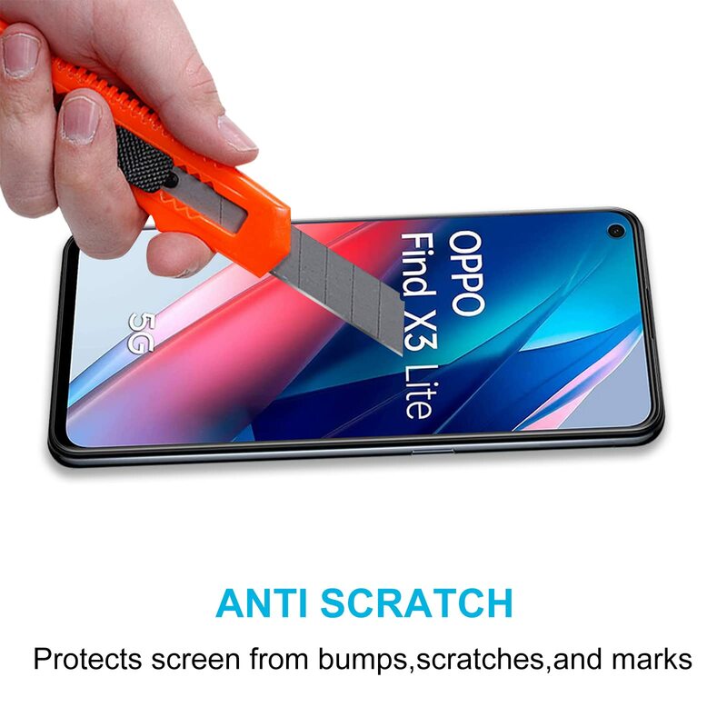 Screen Protector For OPPO Find X3 Lite, Tempered Glass SELECTION Free Ship HD 9H Transparent Clear Anti Scratch Case Friendly