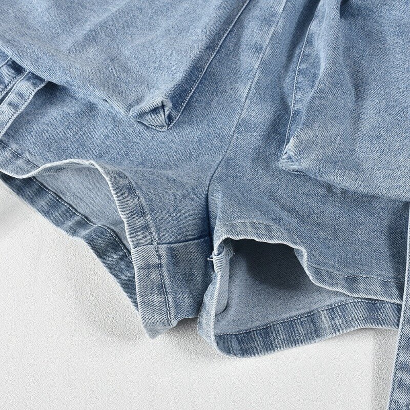 Macacão jeans elástico na cintura feminino, macacão sexy de manga longa, fora do ombro, streetwear de festa, cintura elástica, verão, 2024