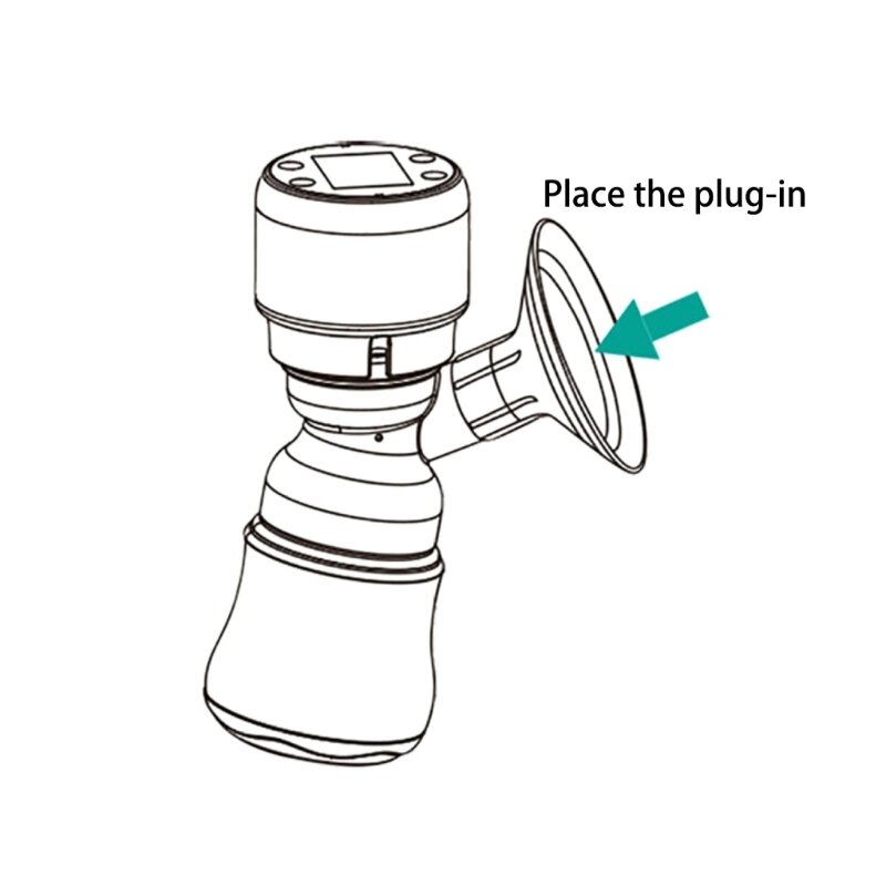 Convertidor de insertos de silicona para extractor de leche, 14mm, 16mm, 18mm, 20mm, 22mm, 24mm, tamaño de calibre de bocina para copa de colección, accesorios para extractor de leche