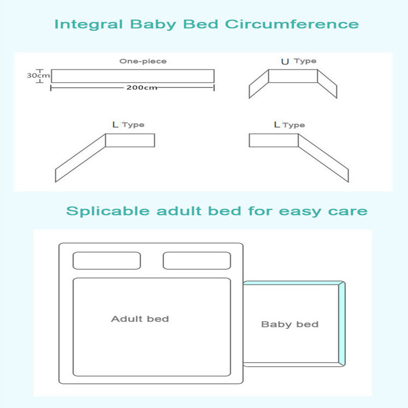 واقي سرير للأطفال من Chichonera واقي سرير للأطفال الرضع من القطن حواجز لسرير الأطفال حديثي الولادة حول وسادة ممزقة