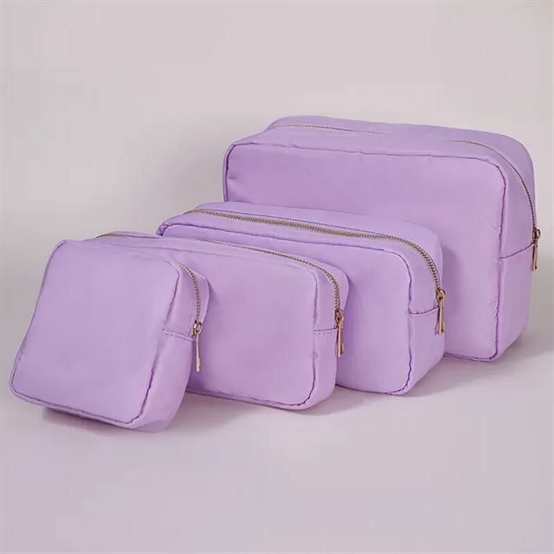 S /M/L/XL 17 Color Nylon Pouch Makeup Cosmetic Bag Zipper Toiletries Organizer Bag For Women Girls Travel Gift Makeup Pouch