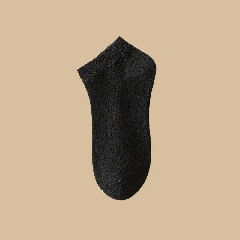 Calcetines cortos antideslizantes para hombre, medias transpirables de alta calidad, de algodón puro, resistentes al olor, absorbentes del sudor, 5/10 pares