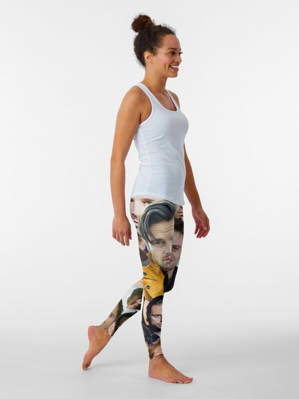 Leggings de estilo collage para mujer, ropa deportiva para gimnasio, Fitness