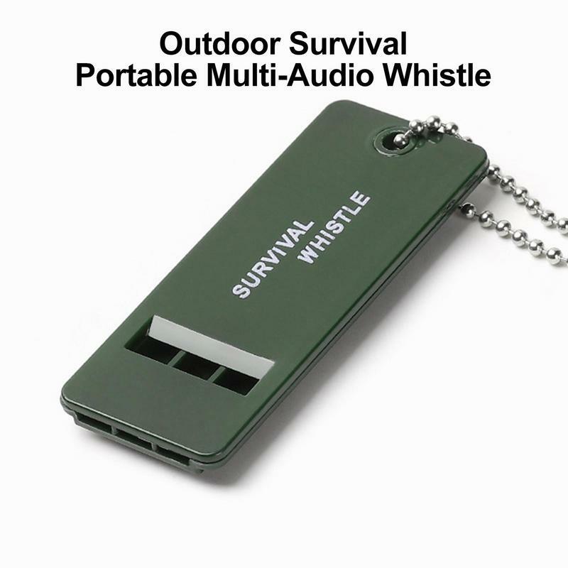 Outdoor Camping Whistle Hond Training Whistle Met Lanyard 3 Holes Hoge Decibel Fluit Wandelen Multi Audio Whistle Voor Reizen