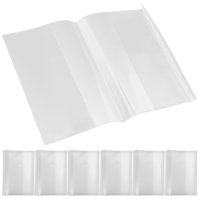 Clear Sleeve Plastic Covers for School Books, A5 Account Book Protection, Capas para Alunos e Notebooks, 10PCs, Proteção de Livros Didáticos