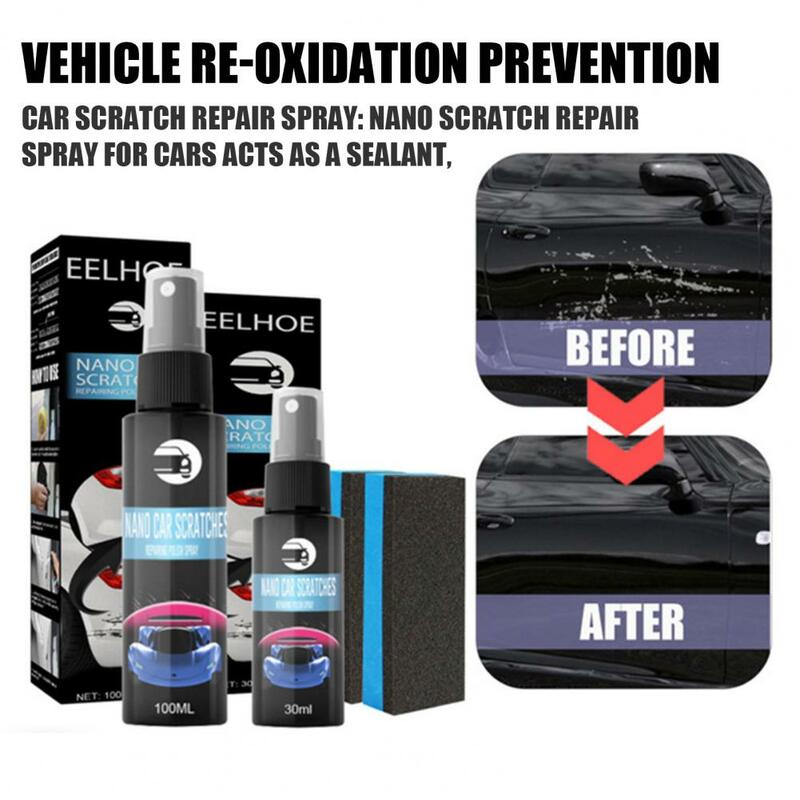 Spray de eliminación de arañazos para coche, Spray de reparación de arañazos de coche, sin esfuerzo, protección de revestimiento para un acabado brillante rápido
