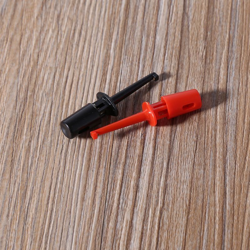 Neue 1 Paar Einzelhaken Clip Test Sonde Blei Draht Mini Grabber Für Multimeter