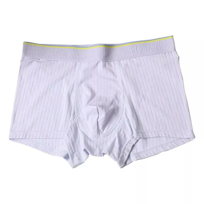 Summer Thin Men's Underpants Striped Boxers Color RC Cotton Modal Mid-waist Preppy Boyfriend Underpants