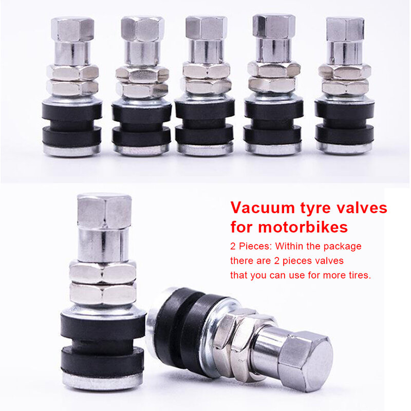 2 Pieces Motorcycle Tubeless Tyre Valve Professional Valves Accessories