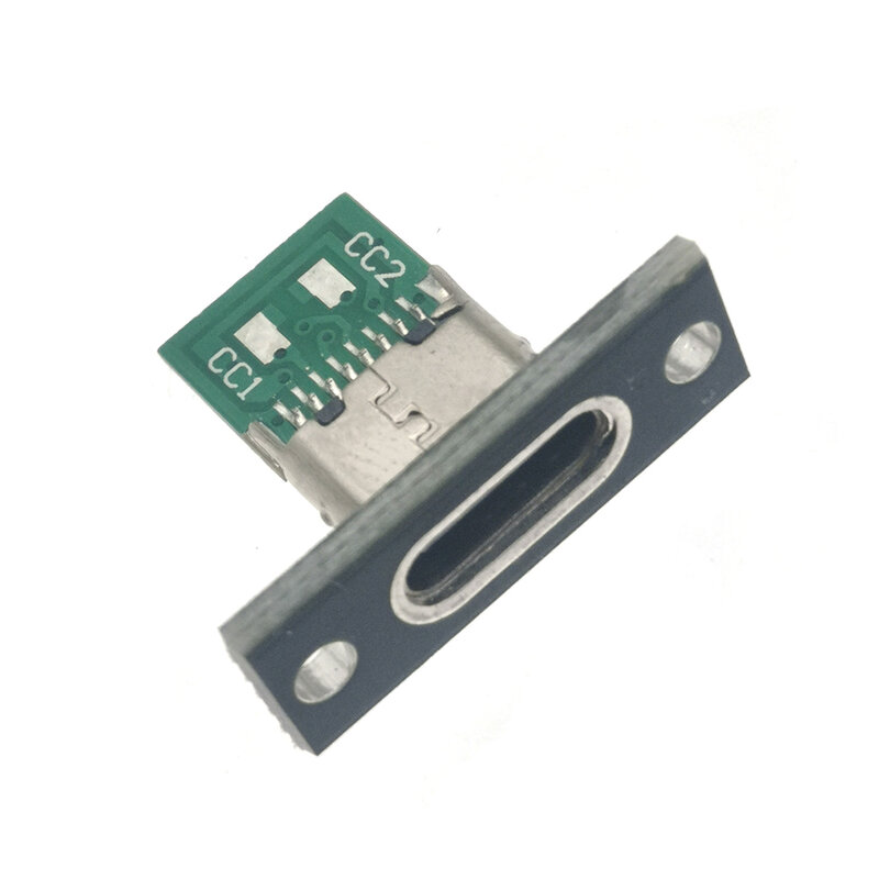 Panel installation Welding Wire Type USB  Jack Type-C 2 / 4/ 6Pin Solder Joint Female Connector Charging Port Socket adapter