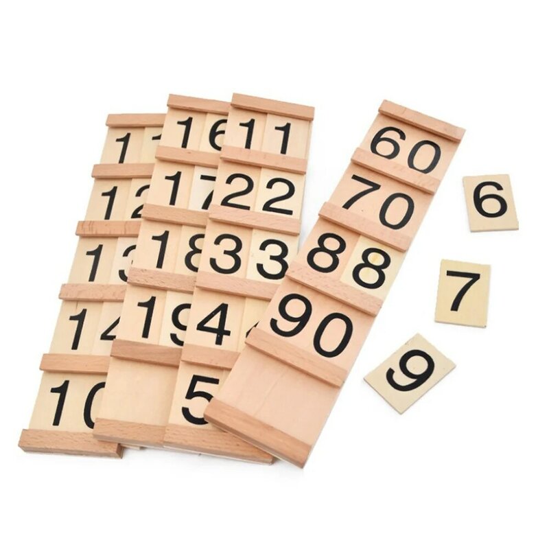 Papan kayu permainan kayu papan Puzzle matematika awal pengembangan bahan matematika untuk anak-anak