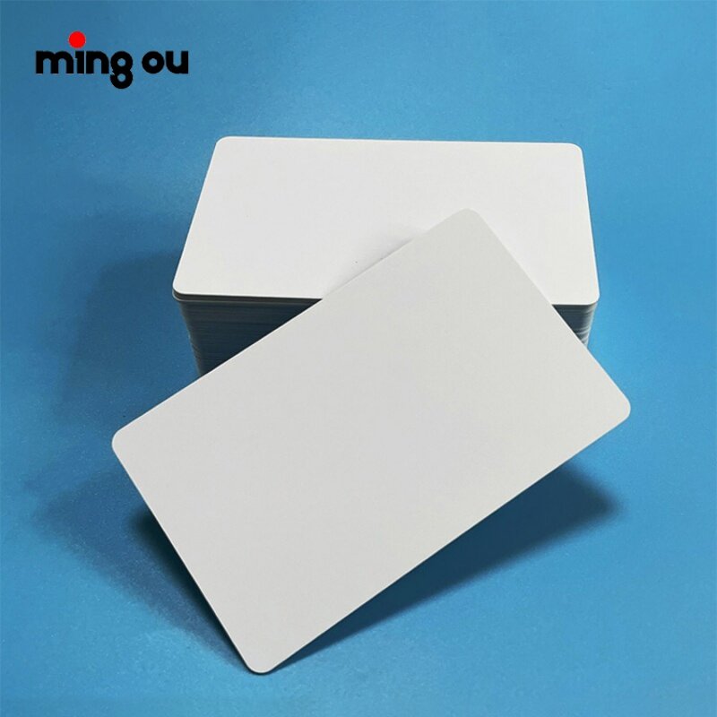 100PCs a lot high quality hot printing sublimation plastic white Smart Business blank PVC card materials