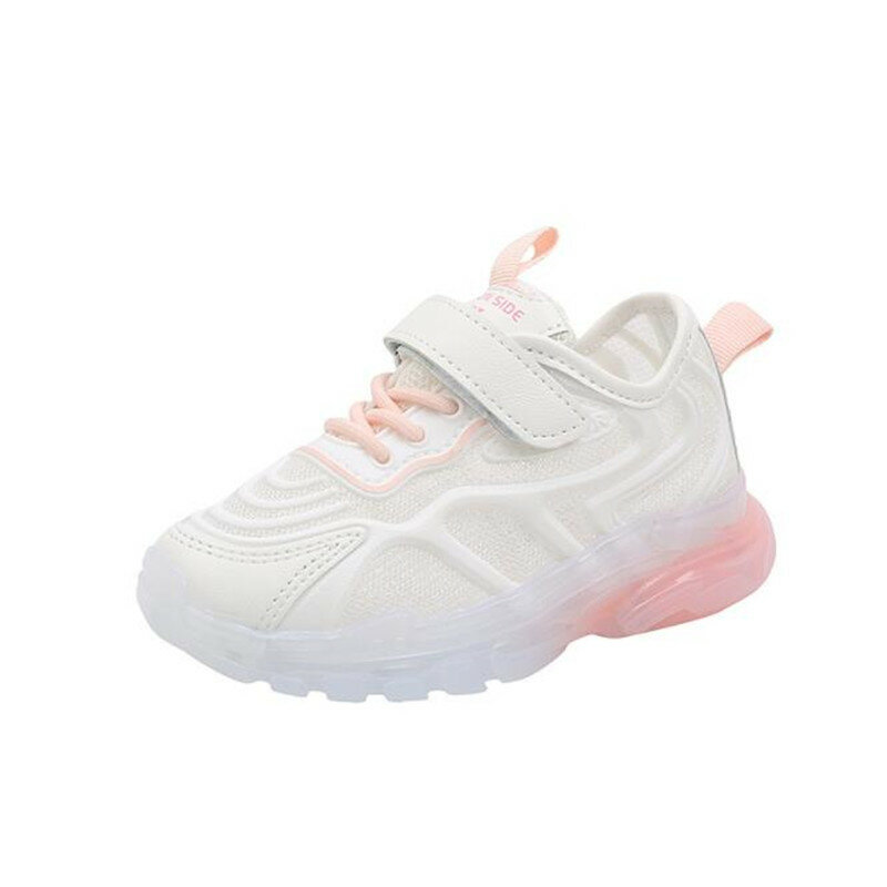 Zapatos deportivos de malla transpirable para niños y niñas, zapatillas deportivas de suela suave y malla transpirable, calzado informal de verano, 2021
