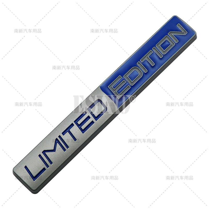 Car Styling 3D Limited Edition Decorative Metal Adhesive Emblem Rear Trunk Badge Fender Sticker Body Decal Car Accessories