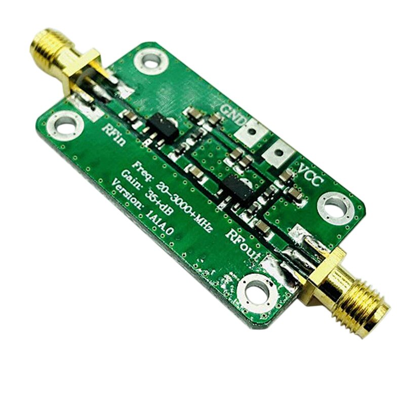 Sygnał RF moduł wzmacniacza DC 3.3-6V 20-3000Mhz 35DB wzmocnienie niski poziom szumów dla łączy szerokopasmowych