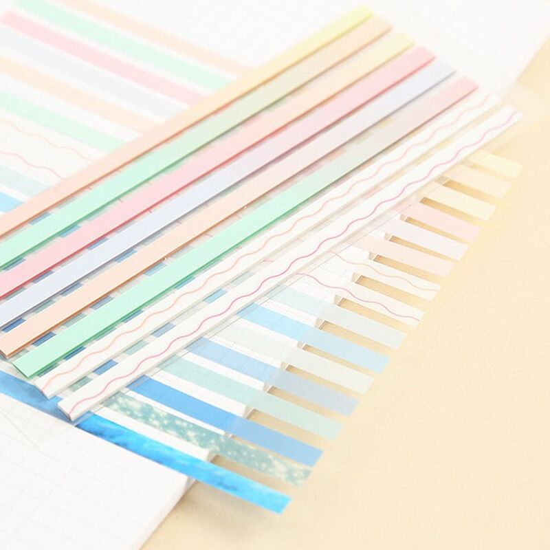 Aesthetic Index Stickers 160 Sheets Gradient Transparent Label Bookmark Reading Labels Office Supplies