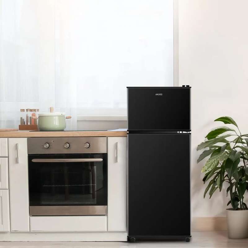 2023 New Compact Refrigerator, 4.0 Cu Ft 2 Door Mini Fridge with Freezer
