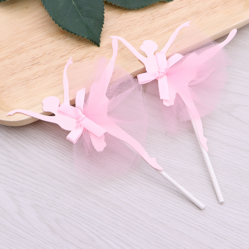 5 pezzi ragazze Cupcake Topper decorazione torta per matrimonio addio al nubilato compleanno decorare (rosa)