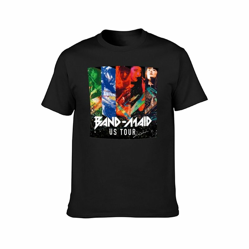 News Band Maid Us Tour 2022 T-shirt blanks boys animal print heavy weight t shirts for men
