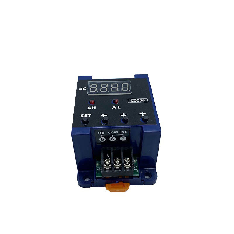 Szc06 Huidige Detectieschakelaar Digitaal Display Ammeter Relais Boven-En Ondergrens Alarm Transportband Overbelasting Controle Plc