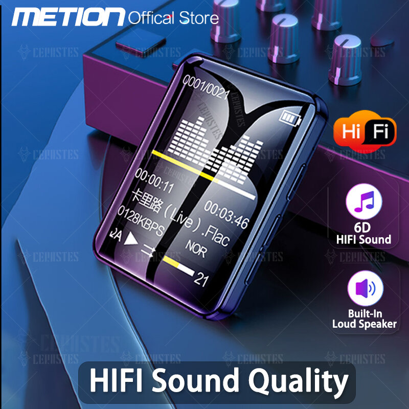 Reproductor MP3 Portátil con Bluetooth 2023, Walkman, pantalla completa, deporte, música, vídeo, FM/E-book/grabadora, novedad de 5,0