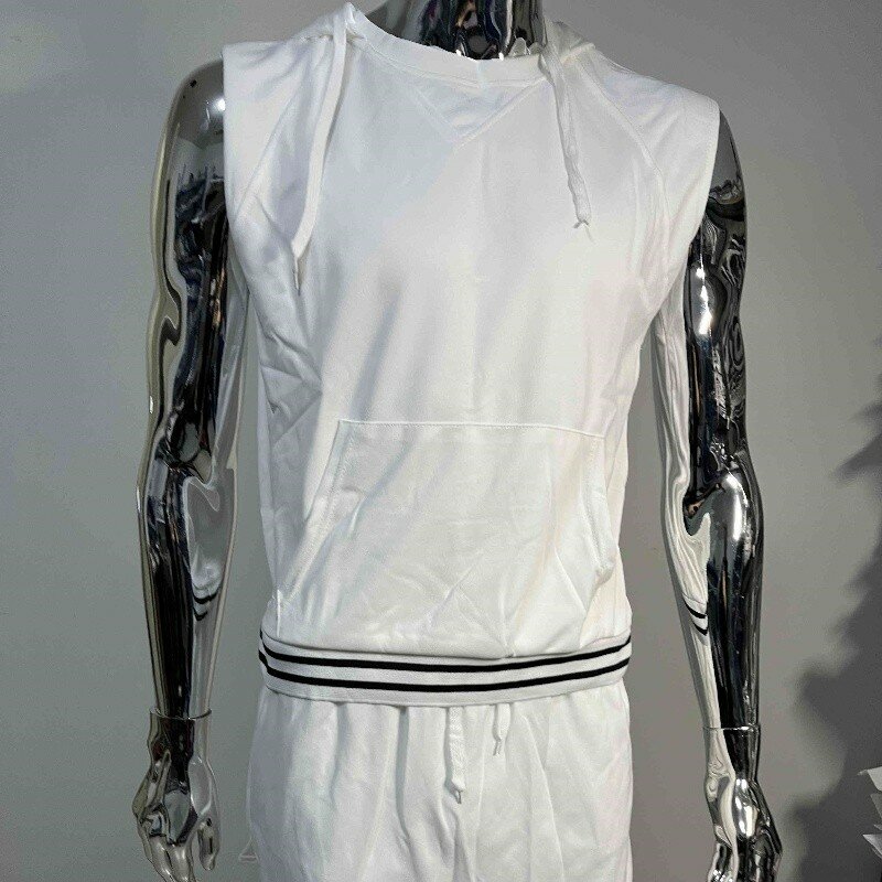 New women's summer golf dress, fashion sleeveless hooded golf women's dress, comfortable high waist slim golf skirt