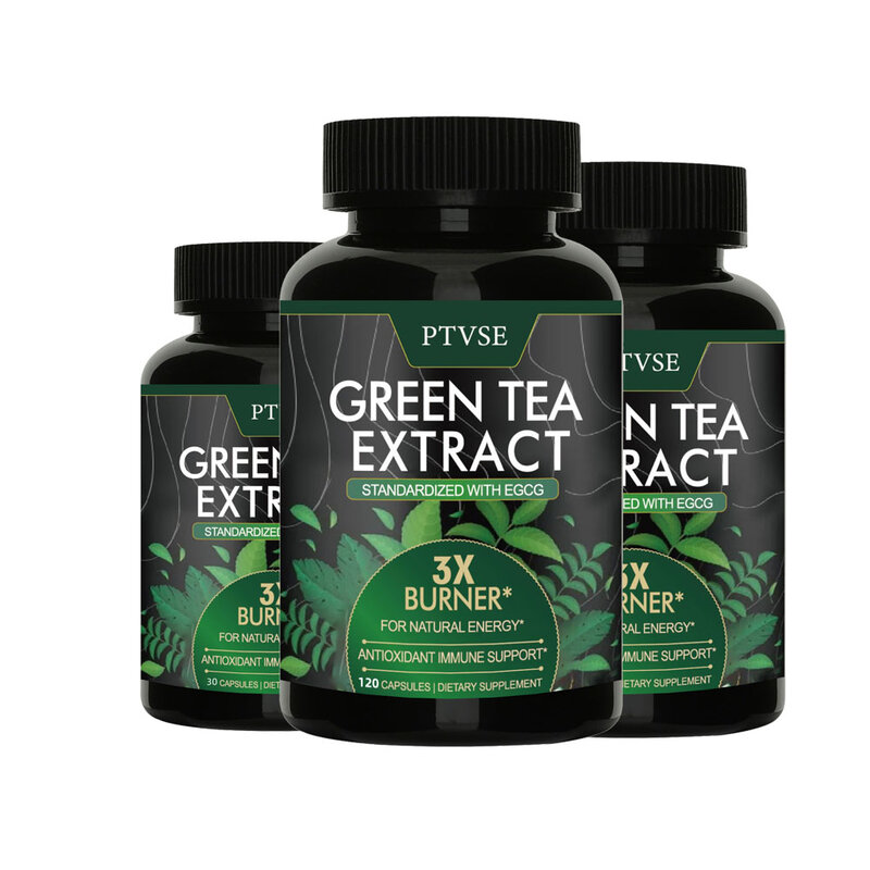 مستخرج شاي أخضر ممتاز ، يدعم مستويات الطاقة ، ينظف ويزيل السموم من الكثافة ، ويعزز القلب ، وموقد الدهون