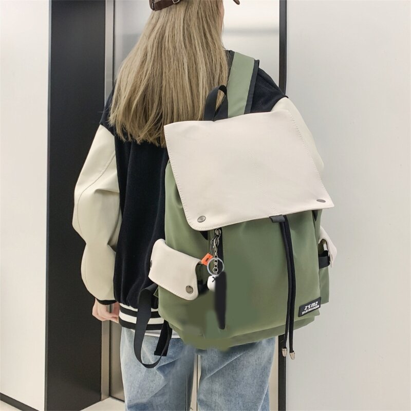 Mochila escolar portátil mochilas capacidade saco escola multi-bolsos mochila casual para menina menino juventude