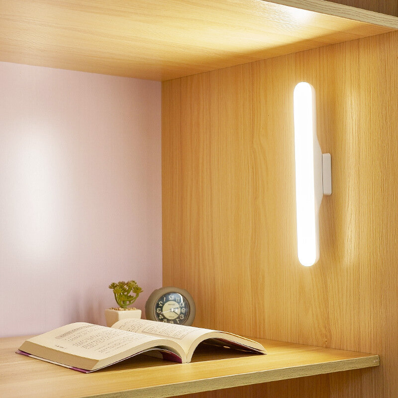 Светодиодная лампа для макияжа с зарядкой от USB, портативный подвесной Магнитный светильник с сенсорным выключателем, светильник для зеркала и Селфи