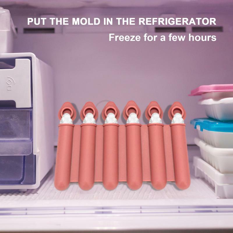 Picolé Maker Mold Lid Design para crianças, Silicone Ice Pop Mold para piquenique em casa Festa e área de trabalho, Moldes infantis