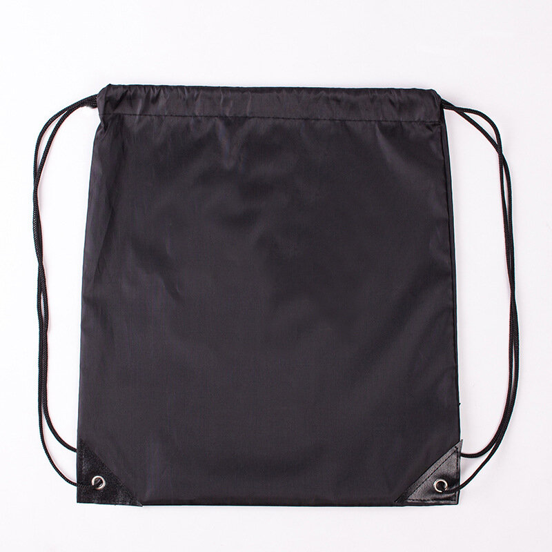 New Polyester Waterproof Sports Drawstring Backpack Casual Bag Men Women Beach Swimming Portable Drawstring Shoes Clothes Bags
