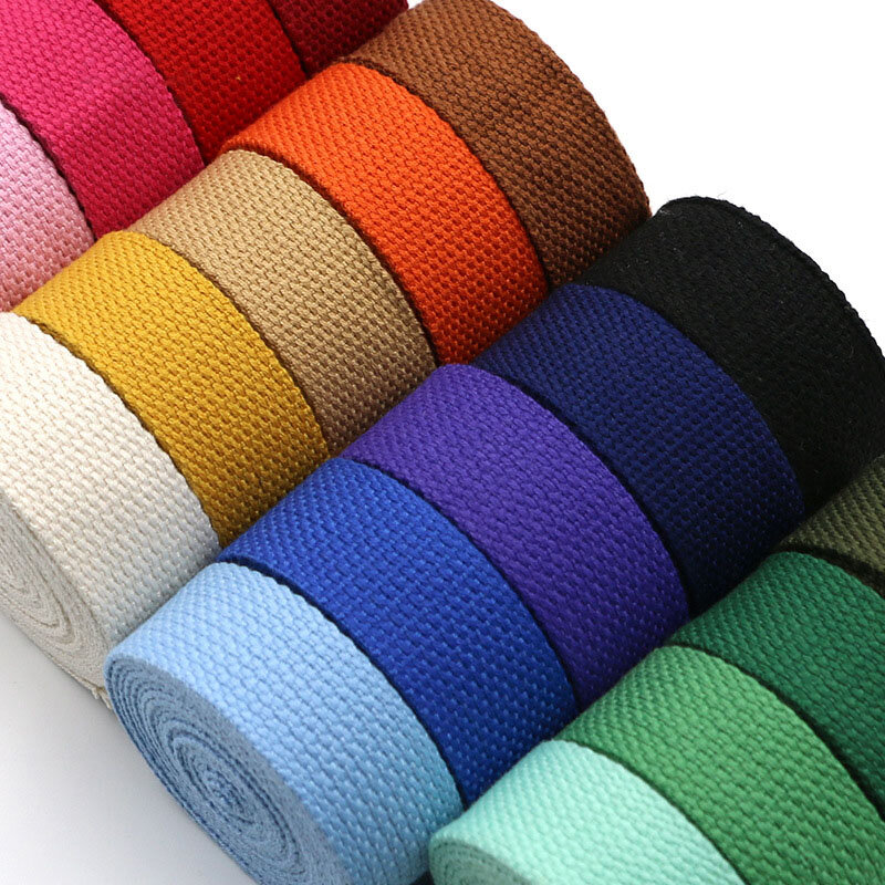 5M Cotton Webbing Suspenders Craft Supplies DIY Decorative Sewing Fabric Crafts Nylon Webbing Pet Rope Backpack  Accessories