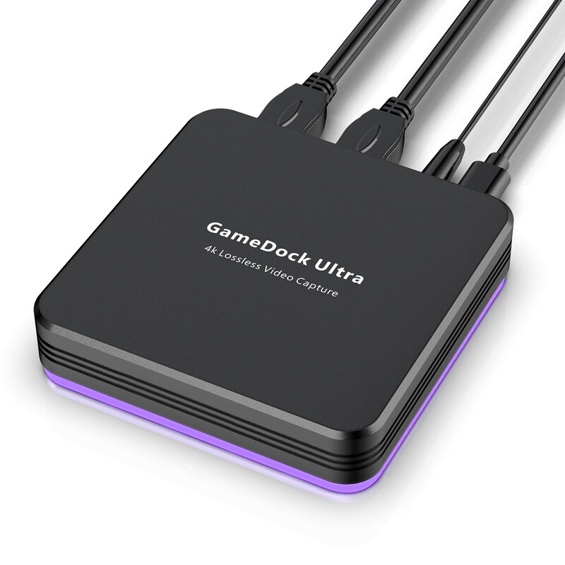 Ezcap 4K 60 Hdmi-kompatibel dengan USB Type-c Kartu Penangkap Permainan GameDock Kotak Streaming Ultra Live Ezcap320