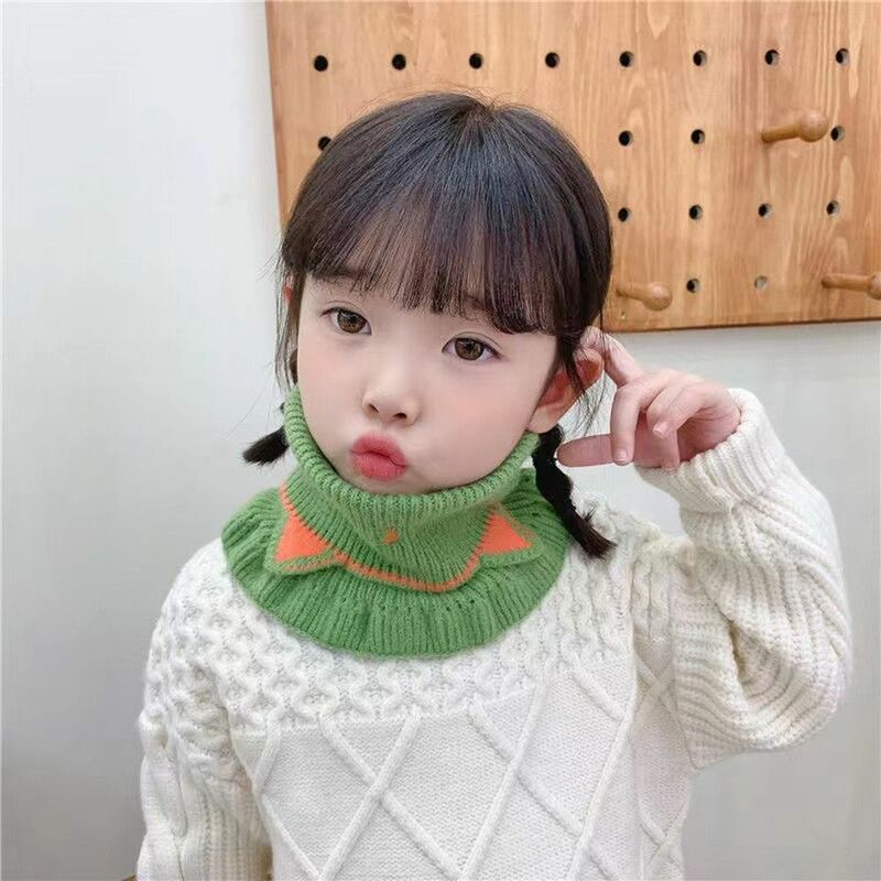 Hair Band Dual-use Cute Neckerchief Cat Knitted Cold-proof Windproof Winter Children's Scarf Korean Style Wrap Muffler Shawl