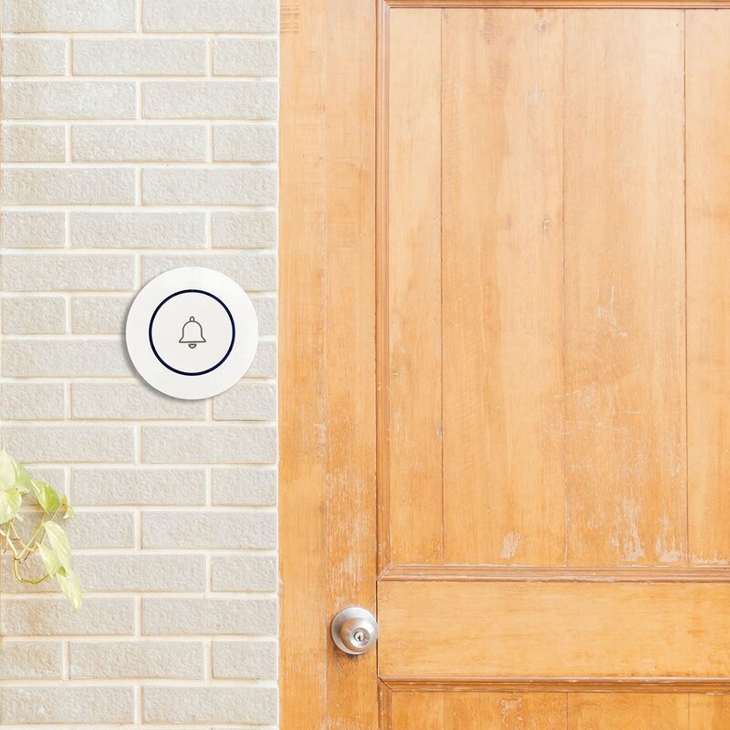 Sonnette intelligente sans fil avec bouton extérieur, alarme domestique, Wi-Fi, M6, 433