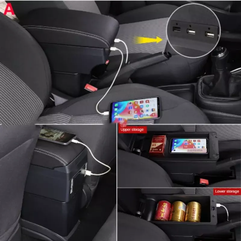 Für Suzuki Vitara Armlehne Nachrüst teile dedizierte Auto Armlehne Mitte Aufbewahrung sbox Autozubehör Interieur USB einfach zu installieren