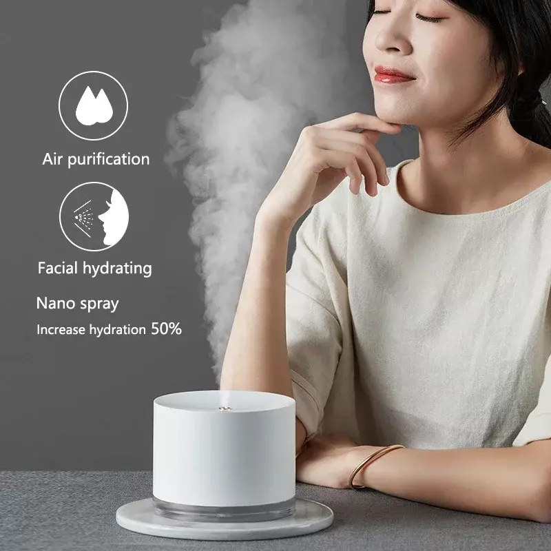 Rechargeable Cool Mist Maker Night Lamp For Home Wireless  Air Humidifier Portable Electric Humidifiers Diffuser 2000mAh Usb