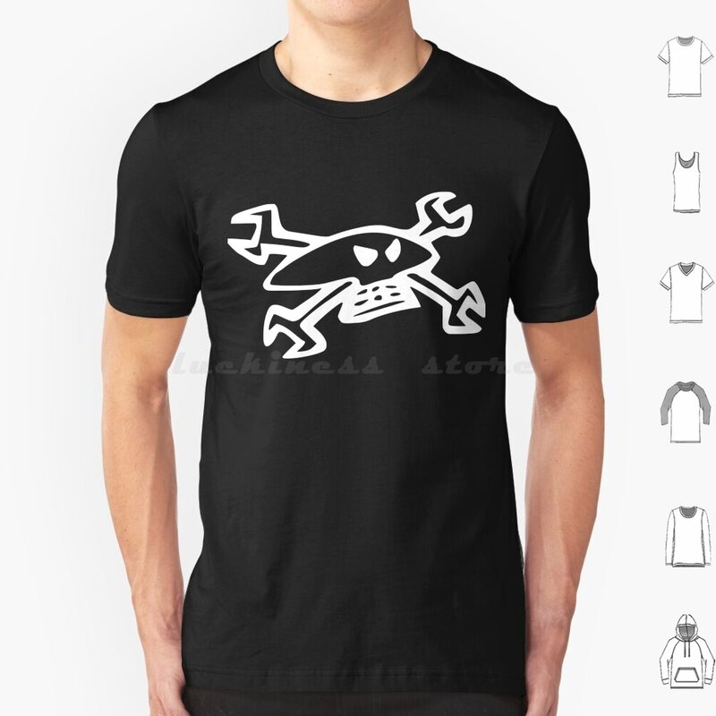 T-shirt classique en coton avec logo de Guy Skull, 6XL