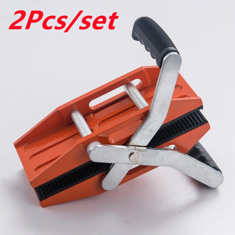 2Pcs/set  Aluminum Suction Cup Plate Double Handle Professional Glass Granite Stone Handling Lifting Tools Hands Carrying Clip